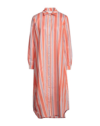 (+) PEOPLE Midi dress Orange 100% Cotton