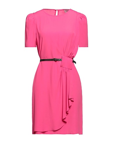 MERCI ITALIA Short dress Fuchsia 82% Acetate, 18% Silk