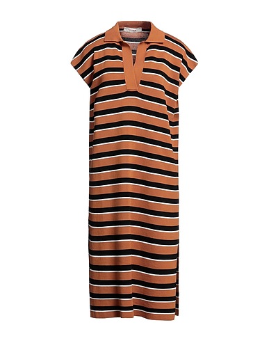 JUCCA Midi dress Camel 100% Cotton