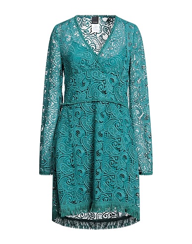 PINKO Midi dress Emerald green 100% Polyester