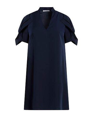 BIANCOGHIACCIO Short dress Blue 94% Polyester, 6% Elastane