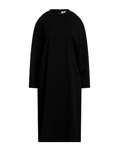 EMMA & GAIA Midi dress Black 96% Viscose, 4% Elastane