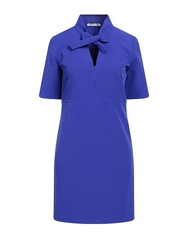 BIANCOGHIACCIO Minivestido Azul marino 90% Poliéster, 10% Elastán