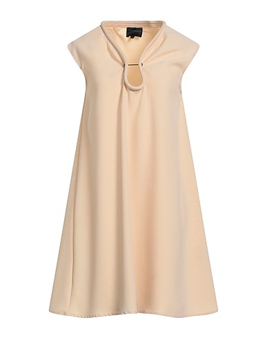HOTEL PARTICULIER Short dress Beige 100% Viscose