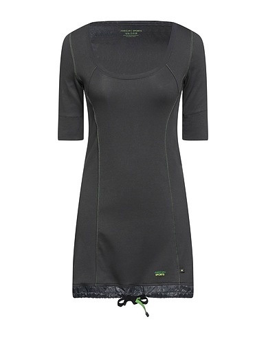 MARC CAIN SPORTS Short dress Charcoal 94% Cotton, 6% Lycra®, Nylon
