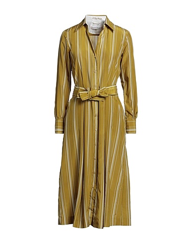 LE SARTE PETTEGOLE Midi dress Military green 55% Silk, 45% Cotton