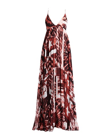 JUST CAVALLI Long dress Rust 100% Viscose