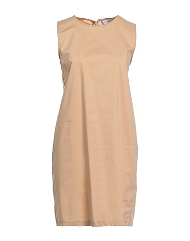EMMA & GAIA Vestito corto Sabbia 65% Cotone, 32% Poliammide, 3% Elastan