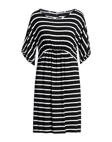 BIANCOGHIACCIO Short dress Black 95% Viscose, 5% Elastane