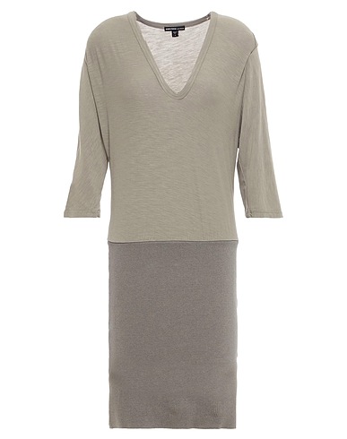JAMES PERSE Midi dress Grey 94% Cotton, 6% Lycra®, Polyurethane