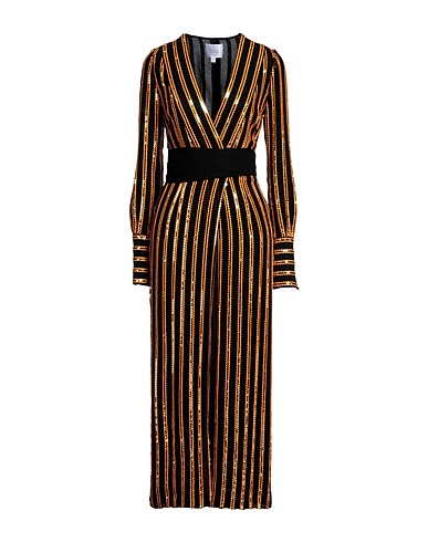 GALVAN  London Vestito da cerimonia Nero 100% Viscosa, Poliestere