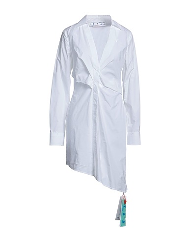 OFF-WHITE™ Shirt dress White 100% Cotton