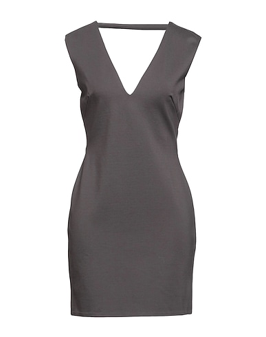 BDBA Vestito corto Piombo 70% Rayon, 25% Poliammide, 5% Fibre elastiche