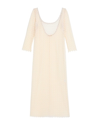 ANTONELLA RIZZA Long dress Ivory 70% Cotton, 30% Viscose