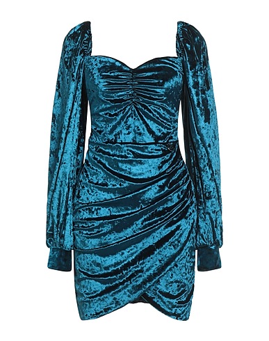 GAëLLE Paris Vestito corto Verde petrolio 90% Poliestere, 10% Elastan