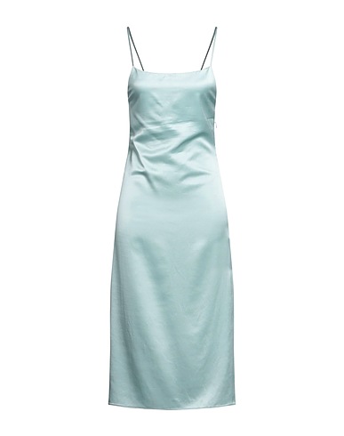 OFF-WHITE™ Midi dress Sky blue 77% Viscose, 23% Virgin Wool, Polyester