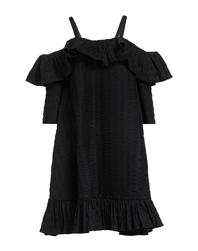 HENRIK VIBSKOV Short dress Black 54% Linen, 44% Cotton, 2% Elastane