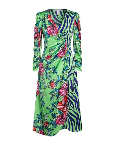 LIQUORISH Midi dress Green 100% Polyester