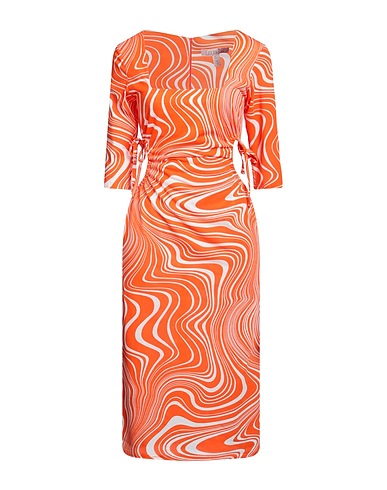 LIQUORISH Vestito midi Arancione 100% Poliestere