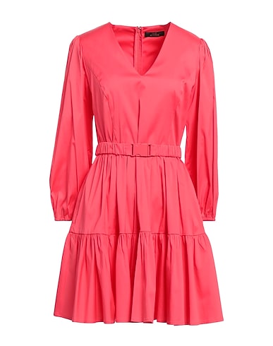 ACTITUDE by TWINSET Short dress Coral 81% Cotton, 16% Polyamide, 3% Elastane