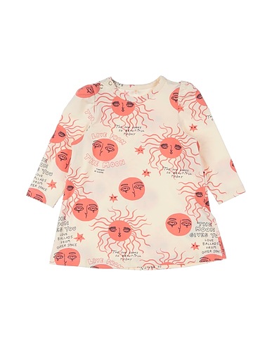 MINI RODINI Vestido para bebé  Beige 95% Cotton, 5% Elastane