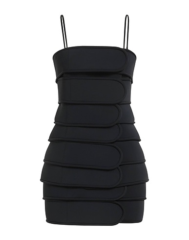 WE11 DONE Kurzes Kleid Schwarz 80% Nylon, 20% Polyurethan