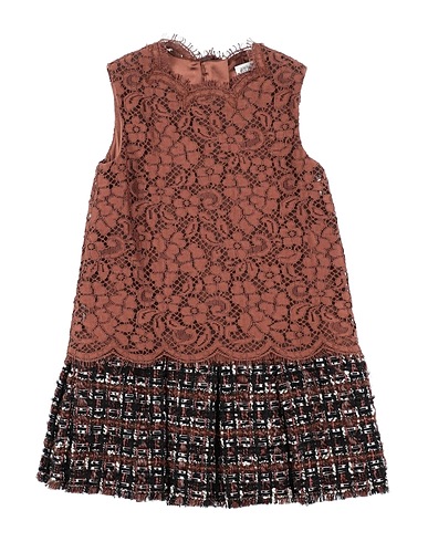 DOLCE&GABBANA Dress Brown 49% Aramid fibre, 45% Cotton, 5% Wool, 1% Alpaca wool