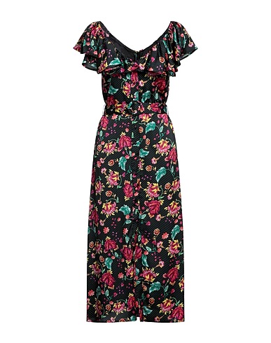 LIQUORISH Long dress Black 100% Polyester