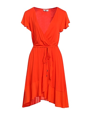 TWINSET Kurzes Kleid U&B Orange 95% Viskose, 5% Elastan