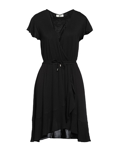 TWINSET Short dress U&B Black 95% Viscose, 5% Elastane