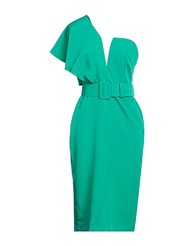 SARA LUNA Vestito midi Verde 100% Poliestere