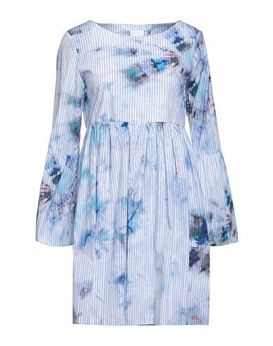 FRIVOLITÉ Short dress Sky blue 100% Cotton