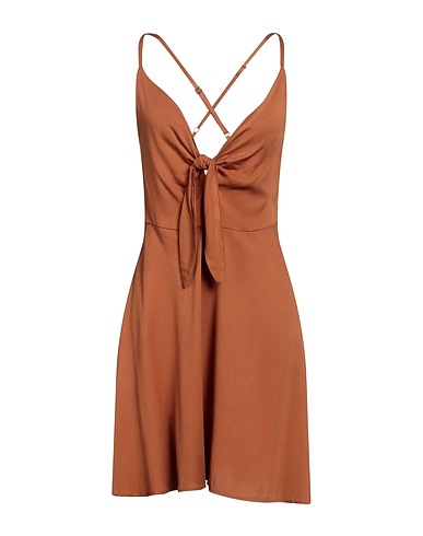 FLY GIRL Vestito midi Marrone 100% Rayon