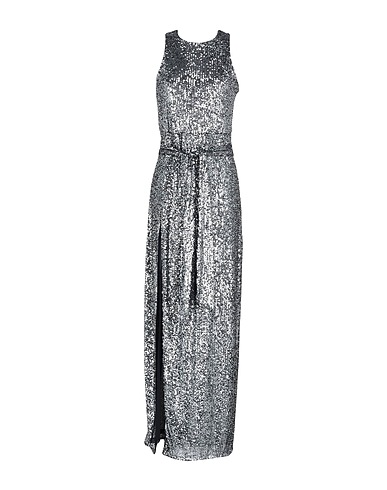 PINKO Long dress Black 92% Polyester, 8% Elastane