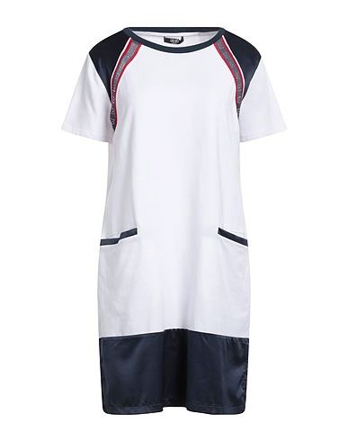 LIU •JO Short dress SPORT White 47% Cotton, 47% Modal, 6% Elastane, Polyester