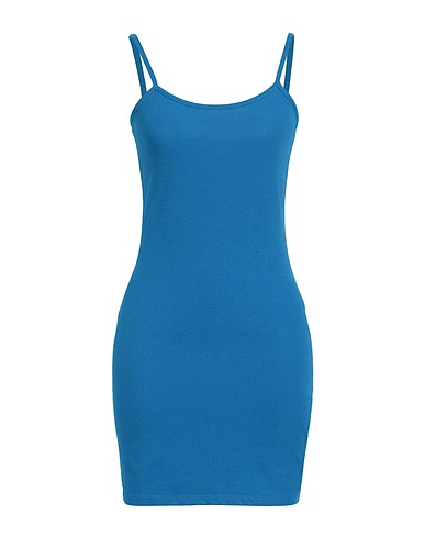 NA-KD Kurzes Kleid Azurblau 62% Polyester, 32% Viskose, 6% Elastan