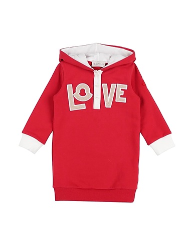 MONCLER Vestido para bebé  Red 95% Cotton, 5% Elastane