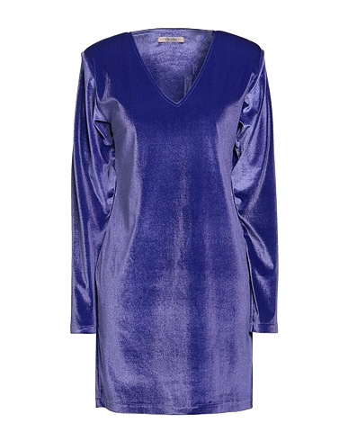 NO-NÀ Short dress Dark purple 93% Polyester, 7% Elastane
