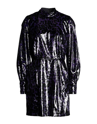 DIANE VON FURSTENBERG Kurzes Kleid Dunkelviolett 100% Polyester