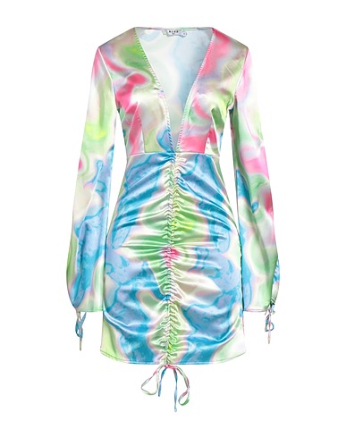 NA-KD Sheath dress Green 97% Polyester, 3% Elastane