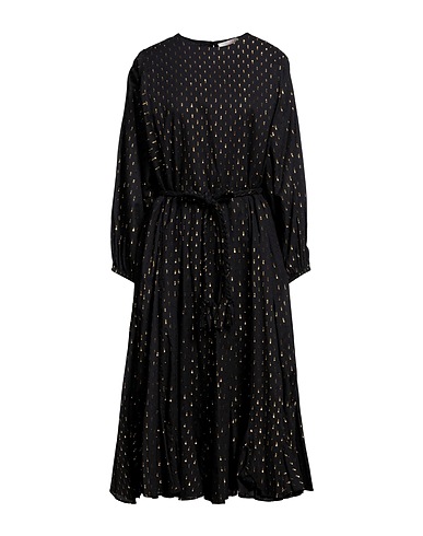 JUCCA Midi dress Black 95% Cotton, 5% Metallic fiber