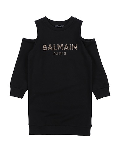 BALMAIN Vestito Nero 100% Cotone