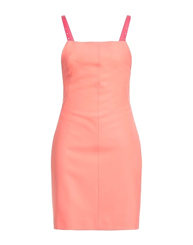 OFF-WHITE™ Kurzes Kleid Rosa 53% Polyester, 43% Schurwolle, 4% Leder