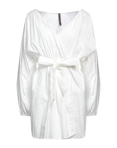 MANILA GRACE Short dress White 100% Cotton