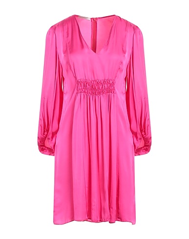BIANCOGHIACCIO Short dress Fuchsia 100% Viscose