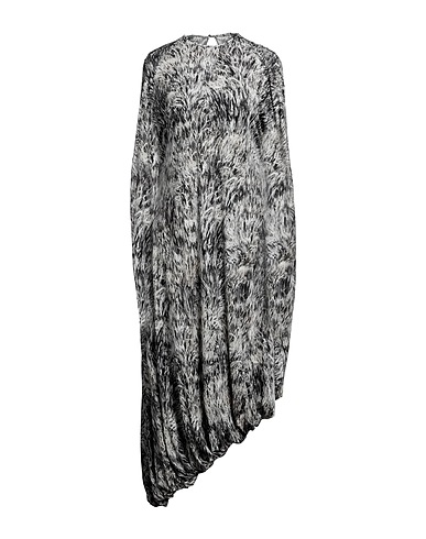 PETAR PETROV Midi-Kleid Schwarz 100% Seide