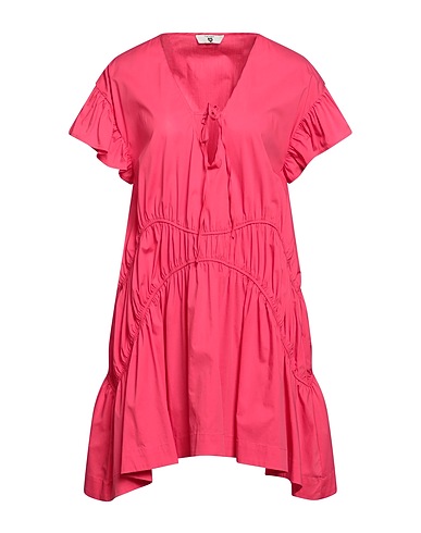 TWINSET Short dress Fuchsia 67% Cotton, 30% Polyamide, 3% Elastane