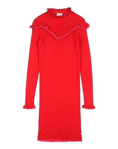 SCOTCH R'BELLE Vestito Rosso 80% Cotone, 20% Lana