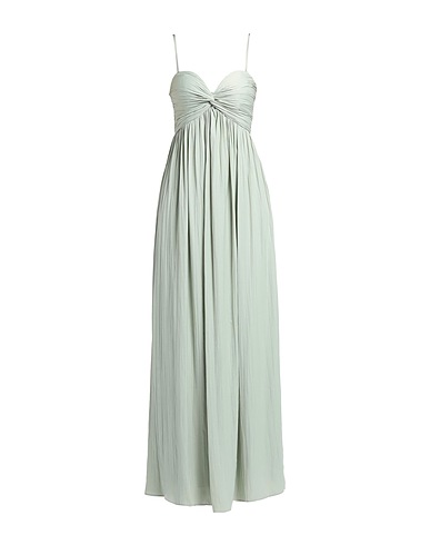 NA-KD Long dress Sage green 100% Polyester
