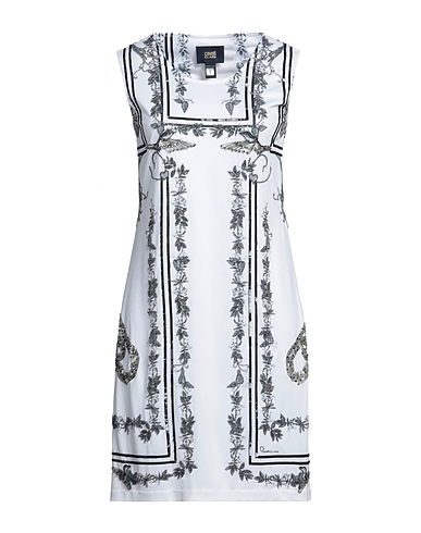 CAVALLI CLASS Короткое платье Белый 100% Хлопок